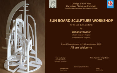 Sun-Board Sculpture Workshop 1st sem BVA – 2019